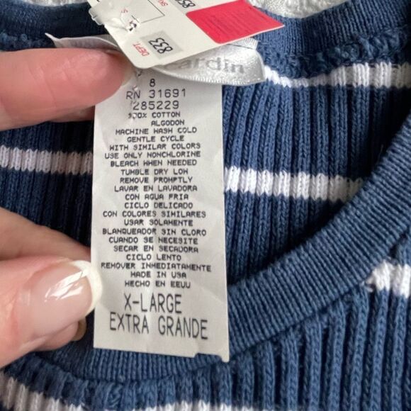 Pierre Cardin striped sweater vest size XL NWT - Picture 6 of 9